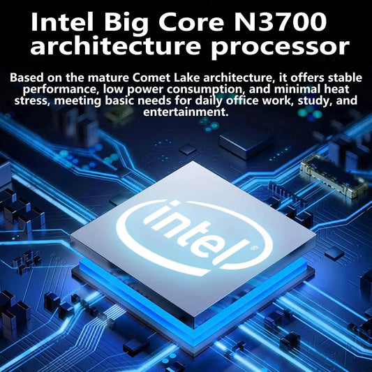 Ordinateur portable LENO 14,1 pouces ultra fin, 16 Go de RAM, 2 To de SSD, Windows 11, Intel N3700, ordinateur portable gamer, écran 1920*1080, ordinateur de bureau pour le travail et les études - GadgetsPerformance