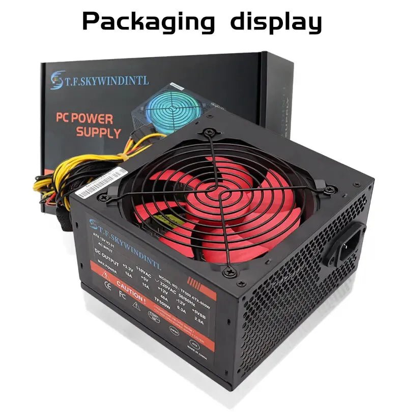220v not work in 110v 500/600/700/800W PC Power Supply for Computer ATX Sources Desktop Intel AMD Sleeve Bearing Cooling - GadgetsPerformance