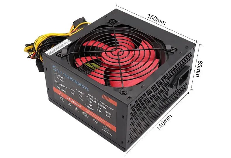 220v not work in 110v 500/600/700/800W PC Power Supply for Computer ATX Sources Desktop Intel AMD Sleeve Bearing Cooling - GadgetsPerformance