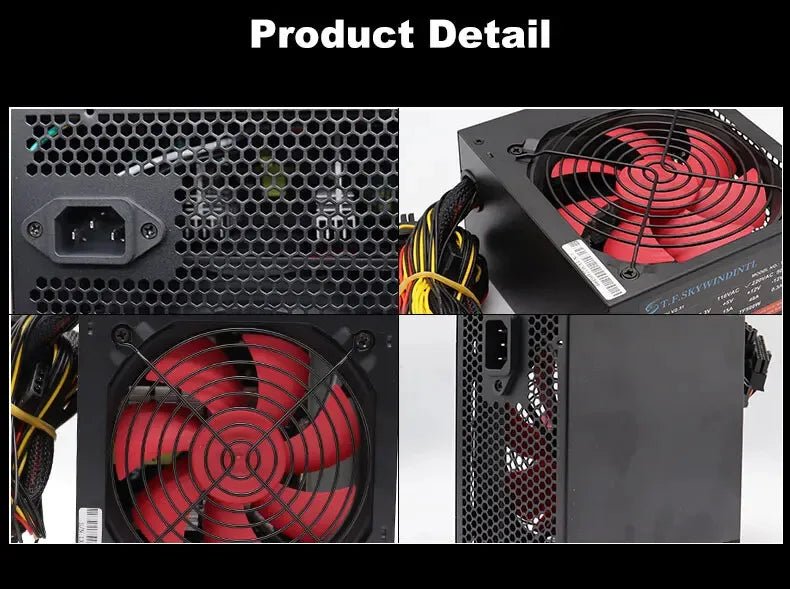 220v not work in 110v 500/600/700/800W PC Power Supply for Computer ATX Sources Desktop Intel AMD Sleeve Bearing Cooling - GadgetsPerformance