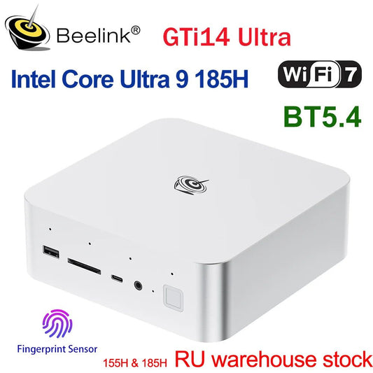 Beelink GTi14 Powerful AI PC Intel Ultra7 155H Ultra9 185H GTi13 i9 13900HK 32G DDR5 1T NVME SSD Desktop Computer Mini Gaming PC - GadgetsPerformance