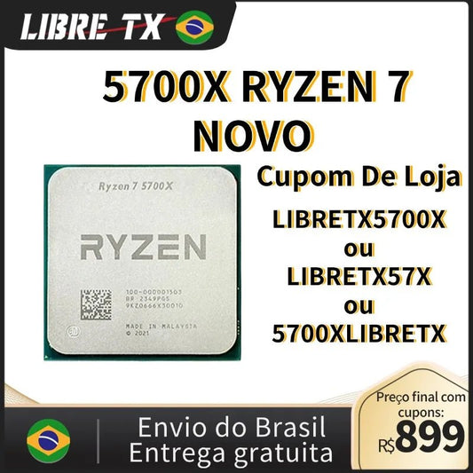LIBRETX Processador Ryzen R5 5600 / R7 5700X AM4 / Placa Mãe B450M Estoque Brasil Frete Grátis - GadgetsPerformance