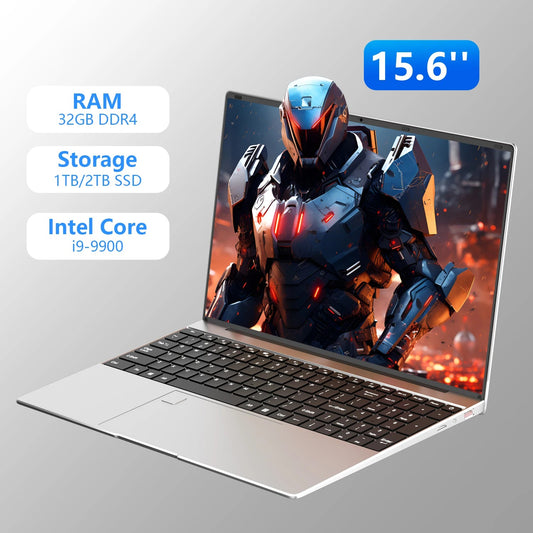 Nouveau 15.6 "ordinateur portable Intel Core I9 - 9900 32GB 2 to Windows 11 ordinateur de jeu PC Gamer bureau étude Ultra mince ordinateur portable 1920*1080 HD - GadgetsPerformance